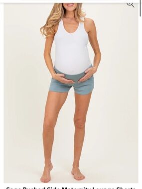 Pinkblush - Sage Ruched Side Maternity Lounge Shorts, Women, Small